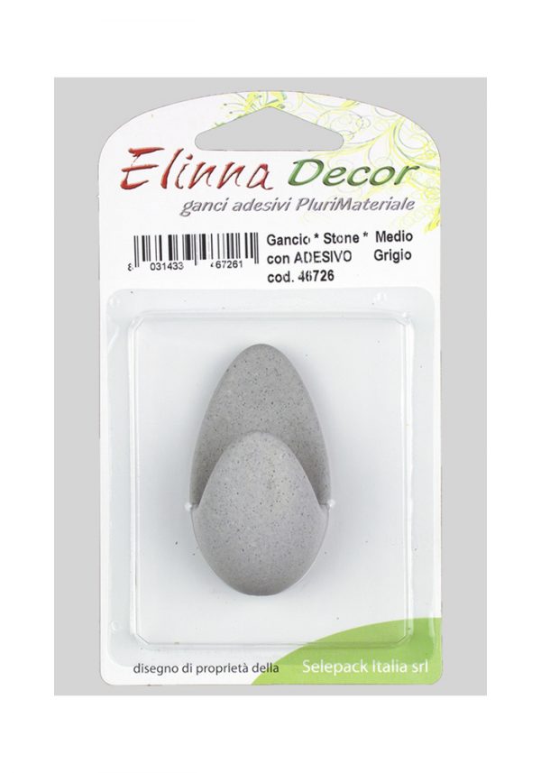 GANCI IN PIETRA - STONE SERIES - AUTOADESIVI – MEDIO - 6 Blister - immagine 2
