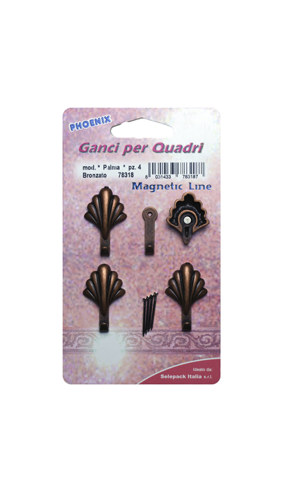 Ganci Per Quadri 5 Pz Bronzo 8034048026229