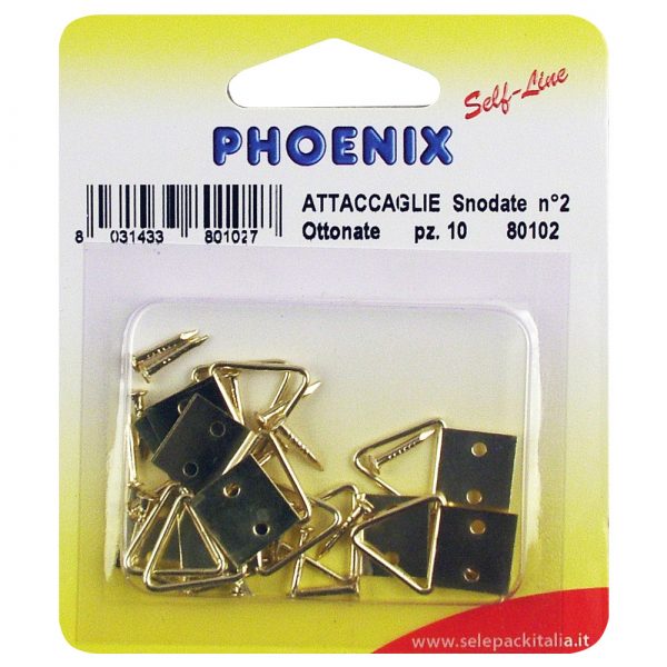 ATTACCAGLIE SNODATE OTTONATE - 12 Blister - immagine 2