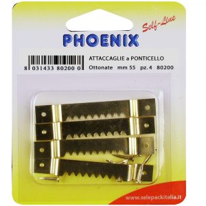 GANCI PER TENDE - FINESTRE ALLUMINIO - 12 Blister - Phoenix Self Line -  Minuteria e Fai da te online