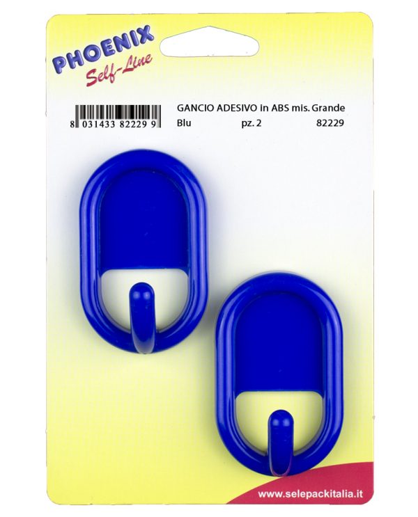 GANCIO AUTOADESIVO in ABS mis. Grande - 12 Blister - immagine 3