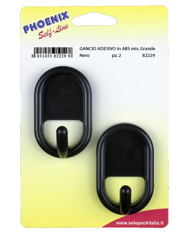 GANCIO AUTOADESIVO in ABS mis. Grande - 12 Blister - immagine 5