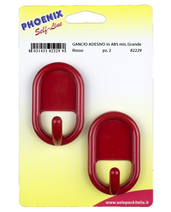 GANCIO AUTOADESIVO in ABS mis. Grande - 12 Blister - immagine 6