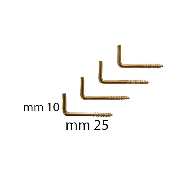 CANCANETTI FILETTATI PER TENDE - 12 Blister