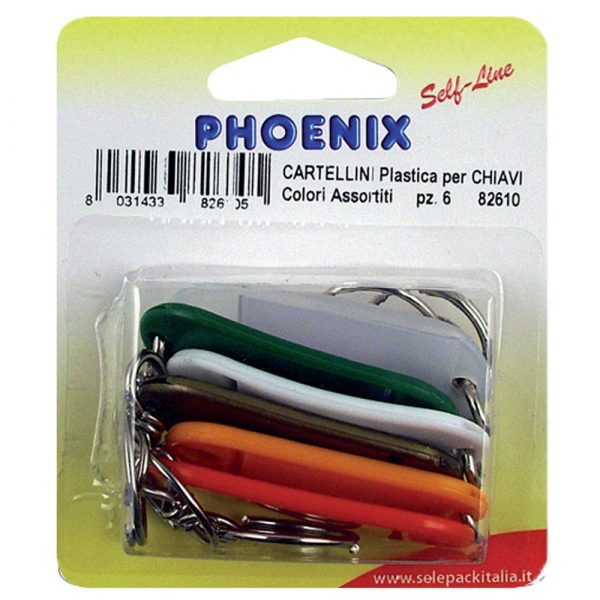 CARTELLINI PLASTICA PORTA CHIAVI - 12 Blister - immagine 2