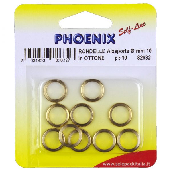 RONDELLE ALZA-PORTA IN OTTONE - 12 Blister - immagine 2