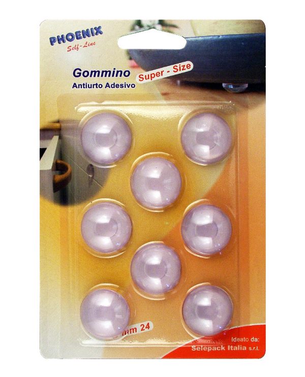 BOX GOMMINI ADESIVI EMISFERICI * SUPER-SIZE * - TRASPARENTE - immagine 3