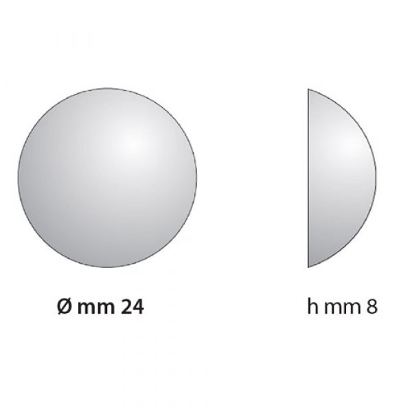 BOX GOMMINI ADESIVI EMISFERICI * SUPER-SIZE * - TRASPARENTE - immagine 2