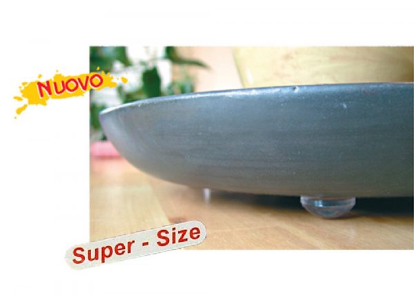 GOMMINI ADESIVI EMISFERICI * SUPER-SIZE * -TRASPARENTE - 12 Blister - immagine 3