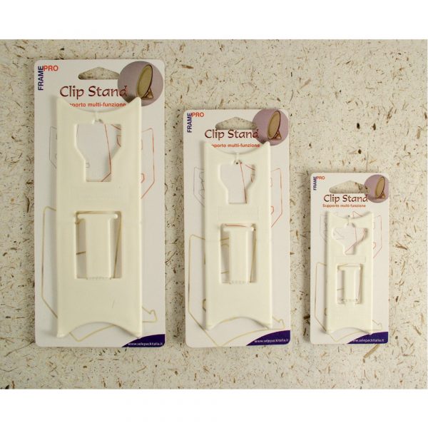 ESPOSITORE DA BANCO * CLIP-STAND * COMPLETO DI 6 GANCI MENSOLA CM 20 - immagine 3