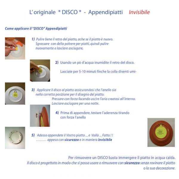 DISCO APPENDIPIATTI INVISIBILE n°4 - Ø 100 mm - 24 Blister - immagine 3