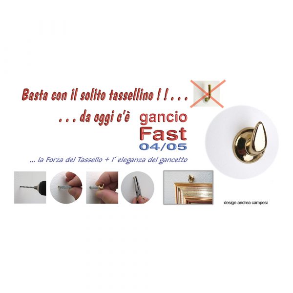 Gancio FAST 05 con Vite e Tassello Ø mm 5 - 12 Blister - immagine 5