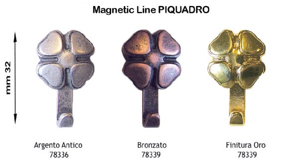 GANCIO per QUADRI MAGNETIC-LINE mod. PIQUADRO - 12 Blister - immagine 3