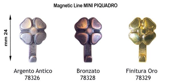 GANCIO per QUADRI MAGNETIC-LINE mod. MINI PIQUADRO - 12 Blister - immagine 3