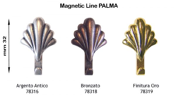 GANCIO per QUADRI MAGNETIC-LINE mod. PALMA - 12 Blister - immagine 3