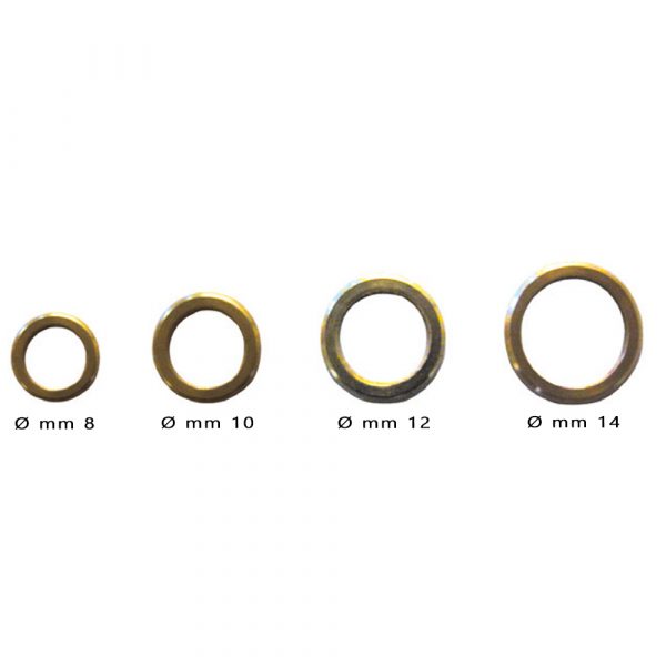 RONDELLE ALZA-PORTA IN OTTONE - 12 Blister - immagine 3